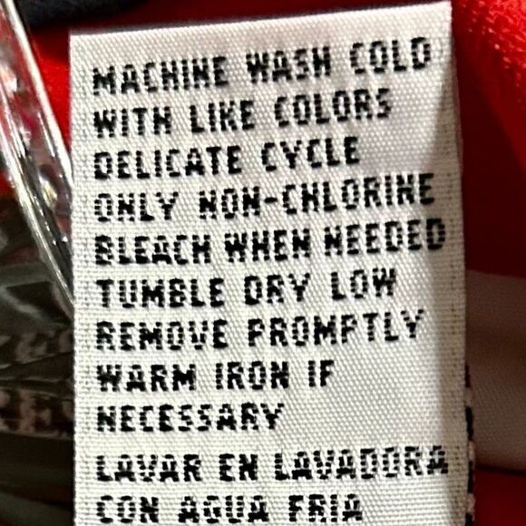 Vintage Sag Harbor Suit 2 Piece Red Matching Jacket & Midi Dress Size 12 New Tag - Picture 11 of 13